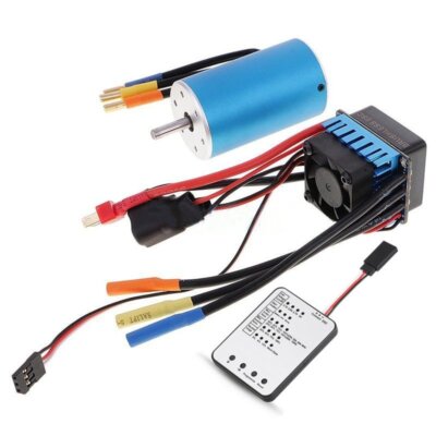 Surpass 3660 Brushless Motor+ 80A ESC +Programming Card for RC 1/10 off-road Car