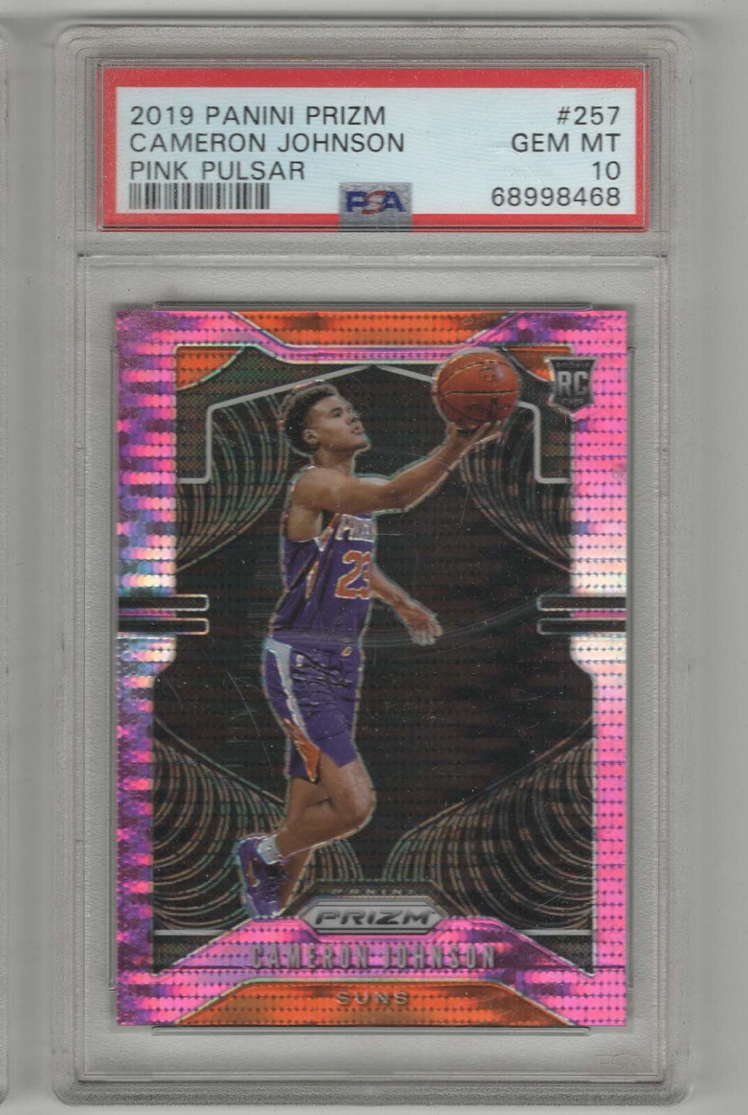 CAMERON JOHNSON RC 2019-20 PANINI PRIZM PINK PULSAR #/42 27/42 PSA 10 🔥🔥