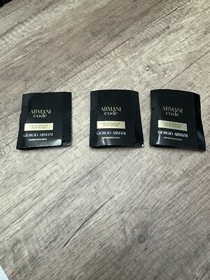 3 Pack ARMANI CODE EAU DE PARFUM 0.04 Fl Oz