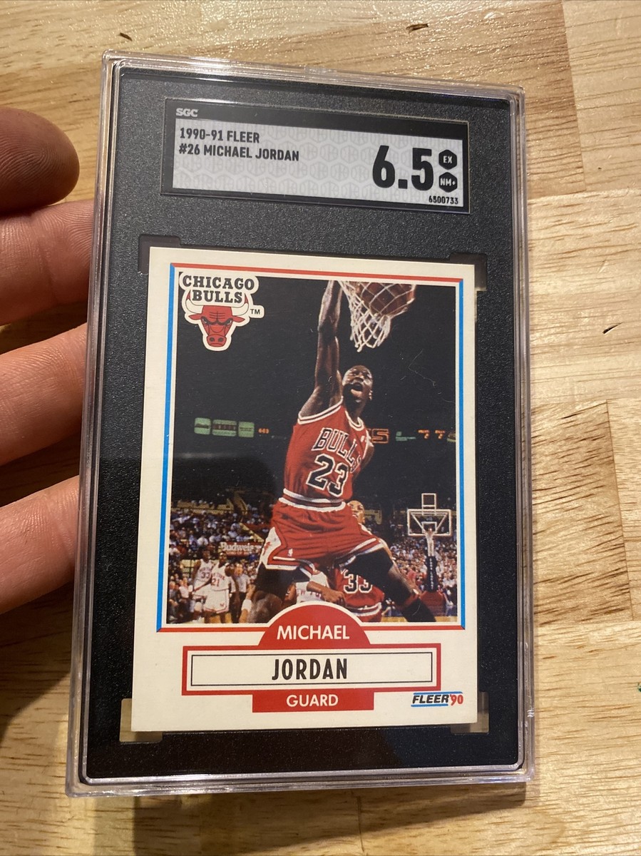 Michael Jordan SGC Vintage Fleer Collector Card Man Cave 1990 #26 Last  Dance