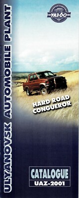 UAZ SUV & LCV car range (made in Russia) _2001 Prospekt / Brochure  