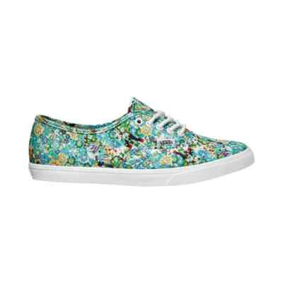 Vans Kids Authentic Lo Pro (Ditsy Floral) Pool Green Australia