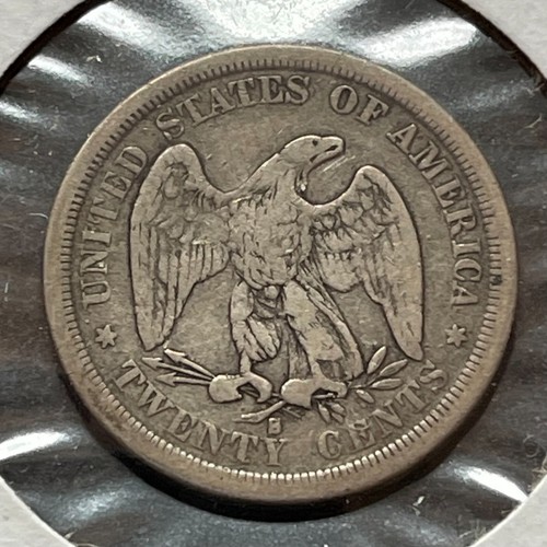 1875 S GENUINE UNITED STATES SILVER 20 CENT PIECE 20C KM# 109 - Picture 2 of 7