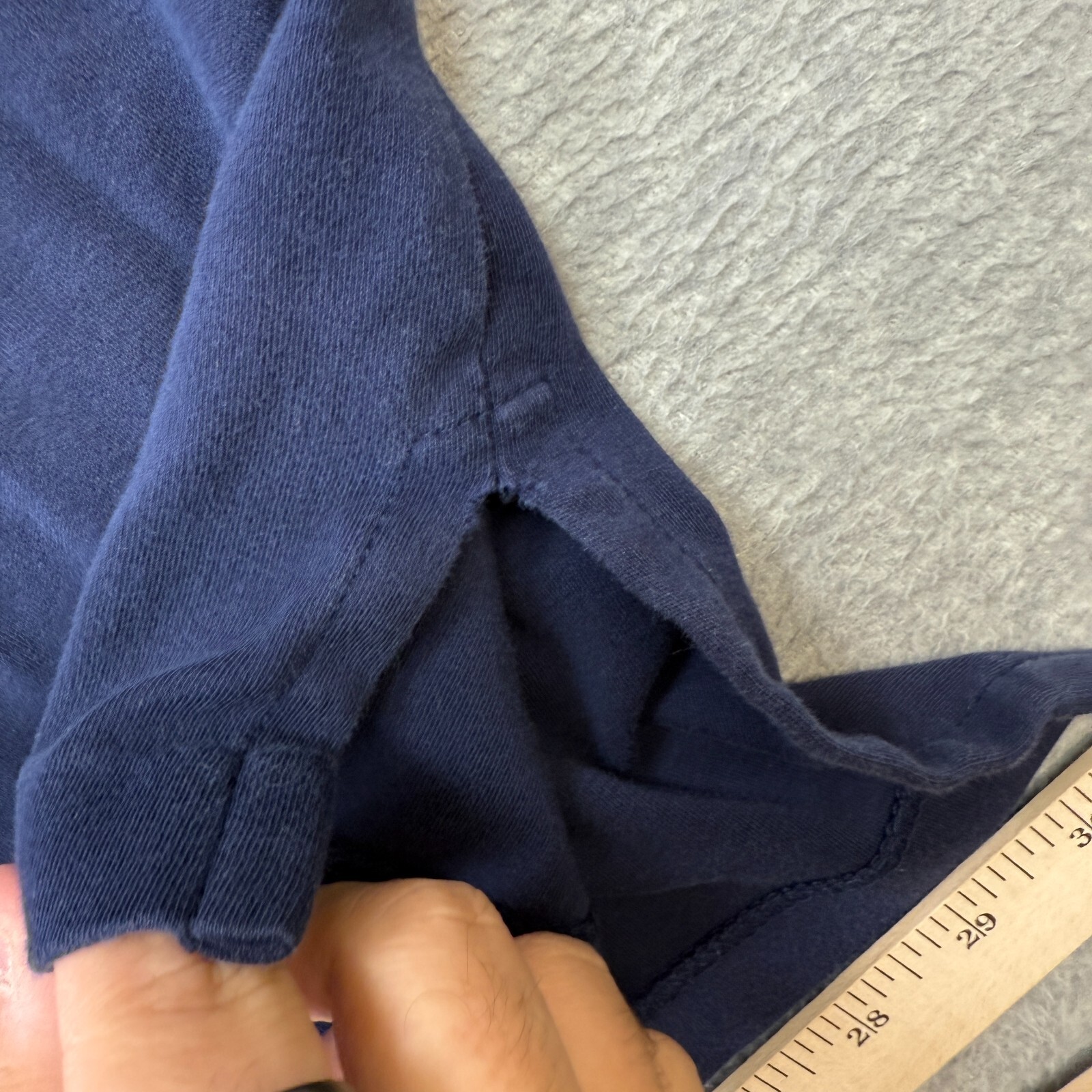 Polo Ralph Lauren camicia uomo 2XL blu navy cotone elasticizzato pony casual