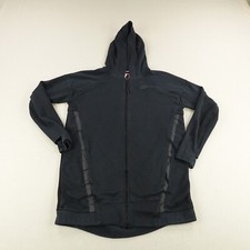 Nike Hoodie Womens Medium Bleck Tech Fleece Cocoon Sweatshirt Jacket Full Zip 