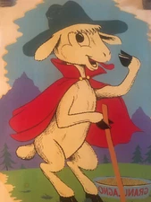 Très Belle Rare Grande Affiche Décalcomanie Jean Louis Pesch Autentique 1960