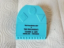 turquoise plastic scraper prochaska's tavern & cafe protivin iowa 1973