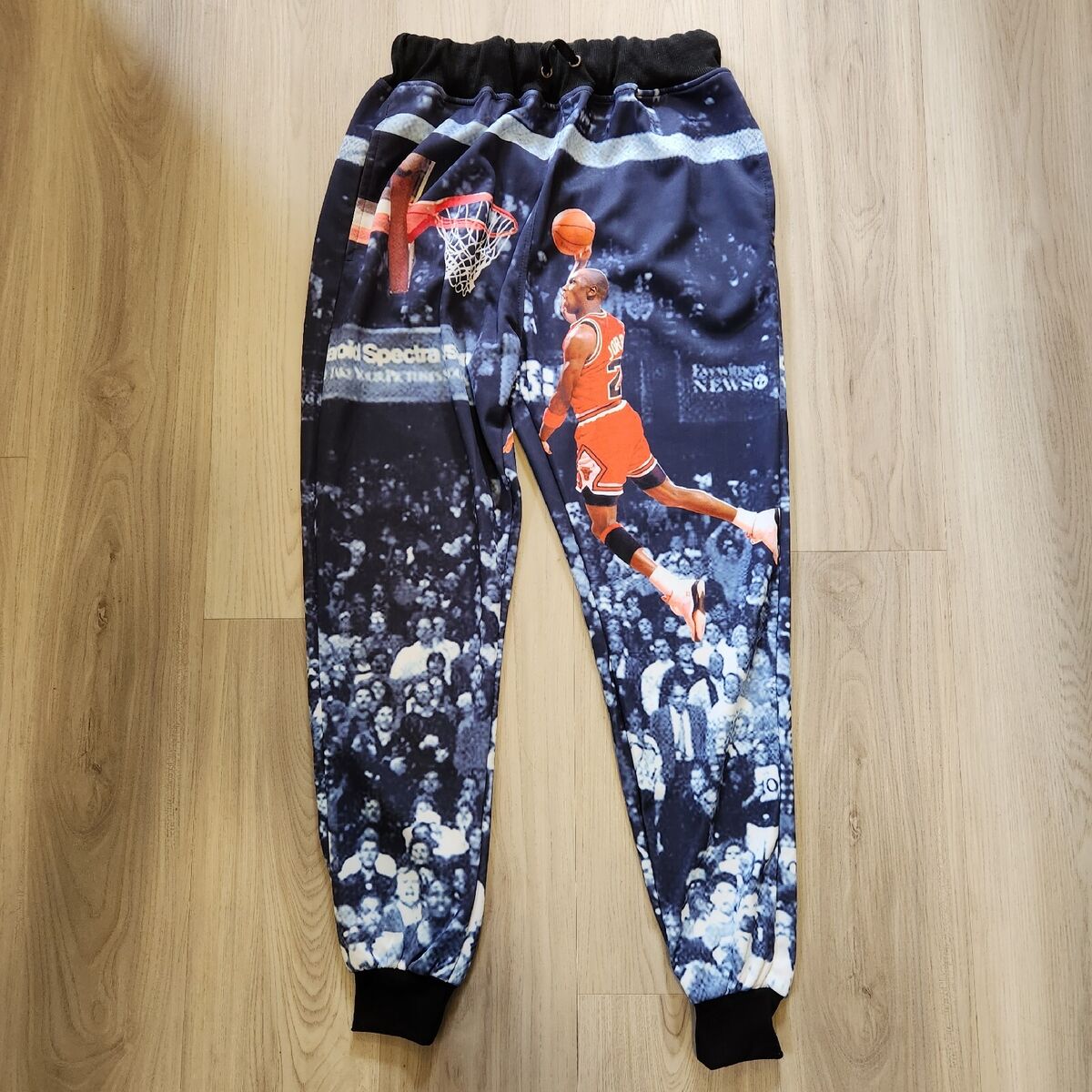 Honour Fashion Sweat Pants Size Small Michael Jordan Dunking Honour Fashion Sweat Pants Size Small Michael Jordan Dunking