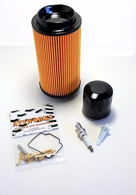 #ad POLARIS SPORTSMAN 500 96 00 TUNE UP KIT Oil Air Fuel Filter Carb Rebuild Spark $69.95