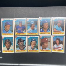 LOT OF 10 1984 TOPPS BASEBALL RALSTON PURINA CEREAL  HOF