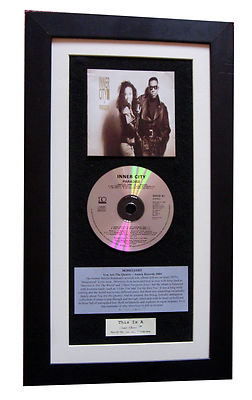 INNER CITY Paradise CLASSIC CD GALLERY QUALITY FRAMED+EXPRESS GLOBAL SHIPPING +