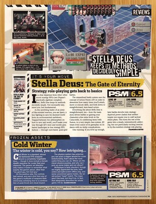 2005 Stella Deus Gate of Eternity/Cold Winter PS2 Print Ad/Poster Video Game Art