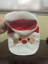 Santa Baby Bib And Hat Christmas Holiday NWT