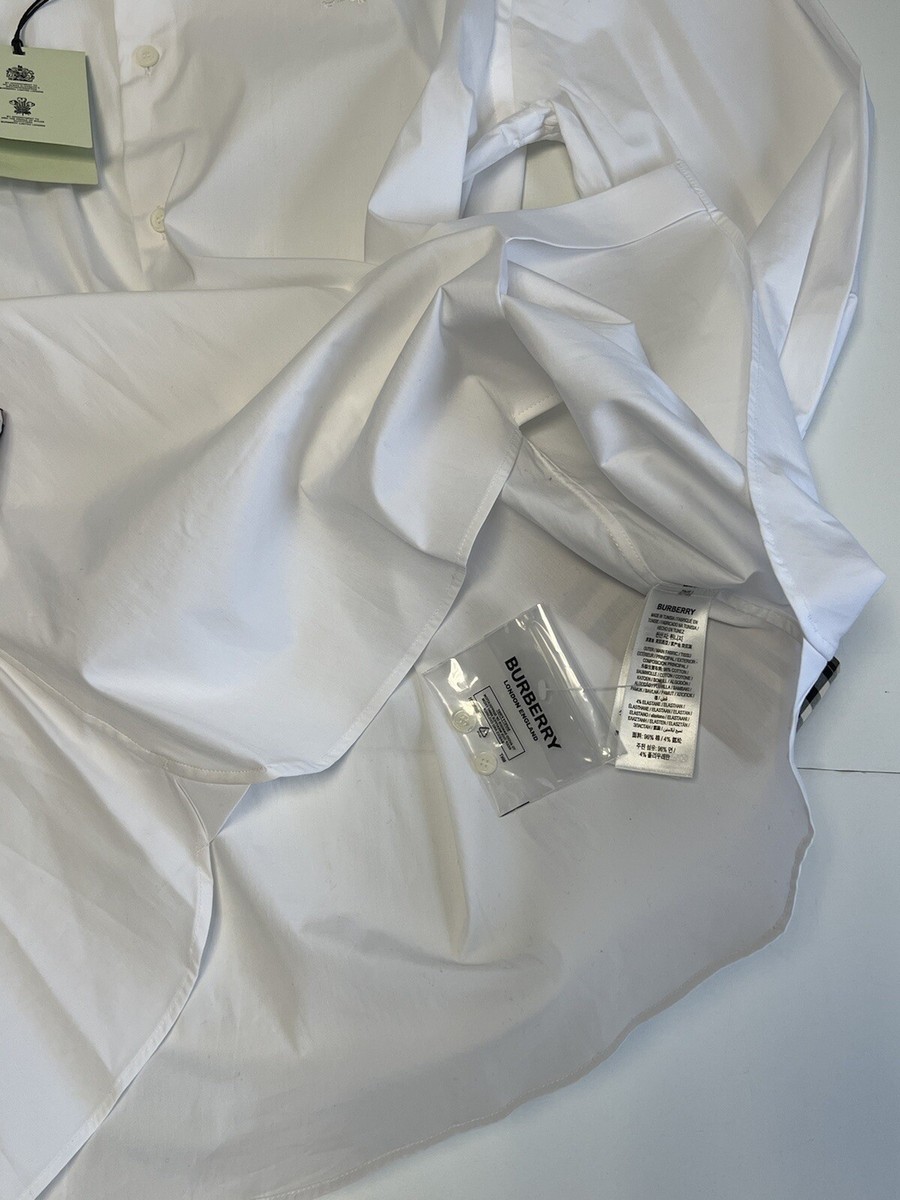Authentic BURBERRY London England Check collar Cotton Shirt