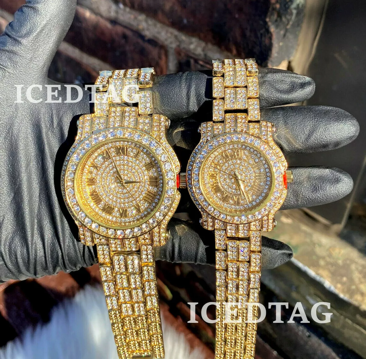 Matching gold watches for couples cheap