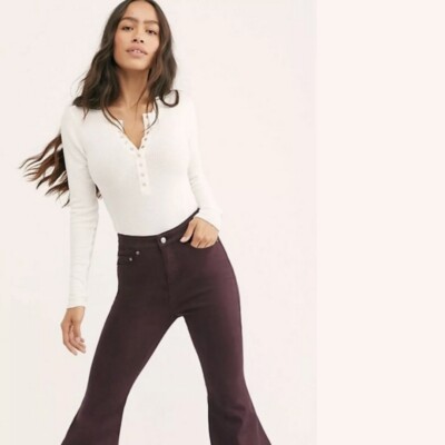 Free People Pant Jean CRVY Hi Rise 