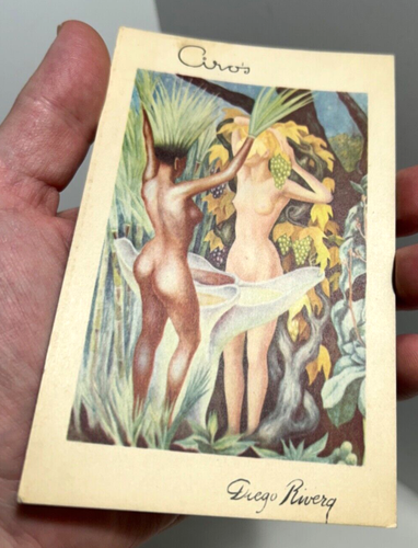 Diego Rivera Ciros Postkarte Vino, Mujeres, Flores - Vintage Made in Mexico - Bild 2 von 5