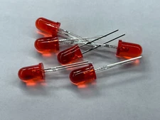 RED Blink Slow Blinking LEDs Flashing CLEAR FOCUSED Flash 5mm LED Red QTY *100*