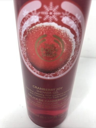 The Body Shop Cranberry Joy Shower gel 8.4 ounce NEW - Picture 2 of 2