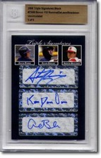 Austin Romine Kelvin Deleon Andrew Brackman Autograph Rookie Auto BGS #/5