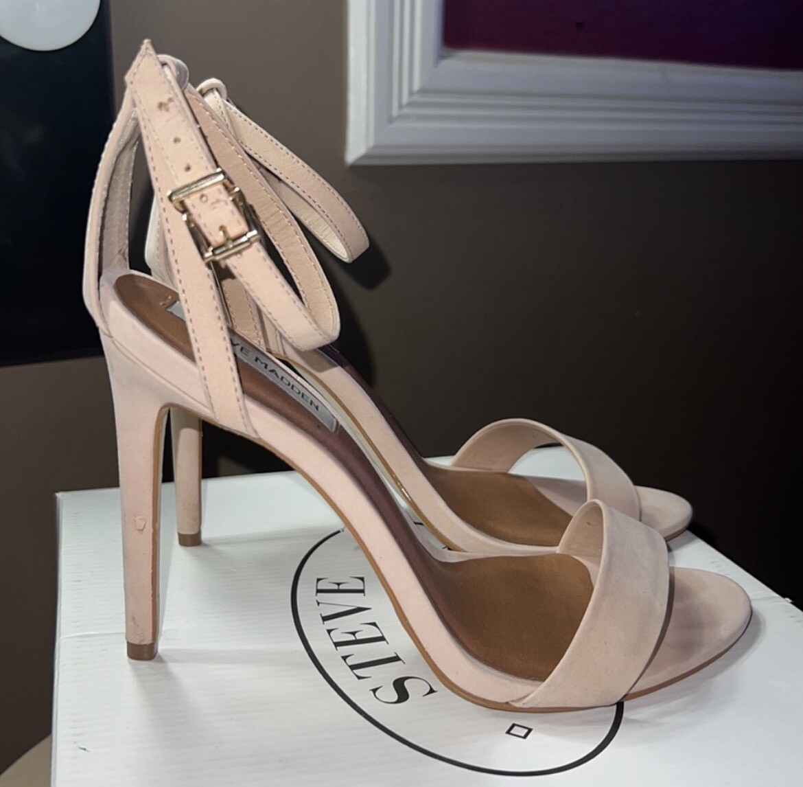 steve madden nude sandals