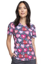 Dog Is Love Cherokee Dog Is Good Scrubs V Neck Top CK703 OGDL