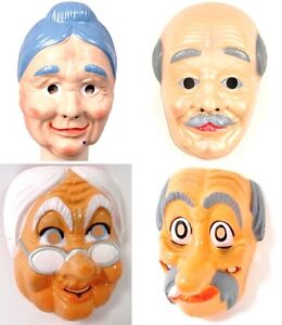 Maske Alte Leute Masken Fur Erwachsene Aus Hartplastik Karneval Fasching Greis Ebay