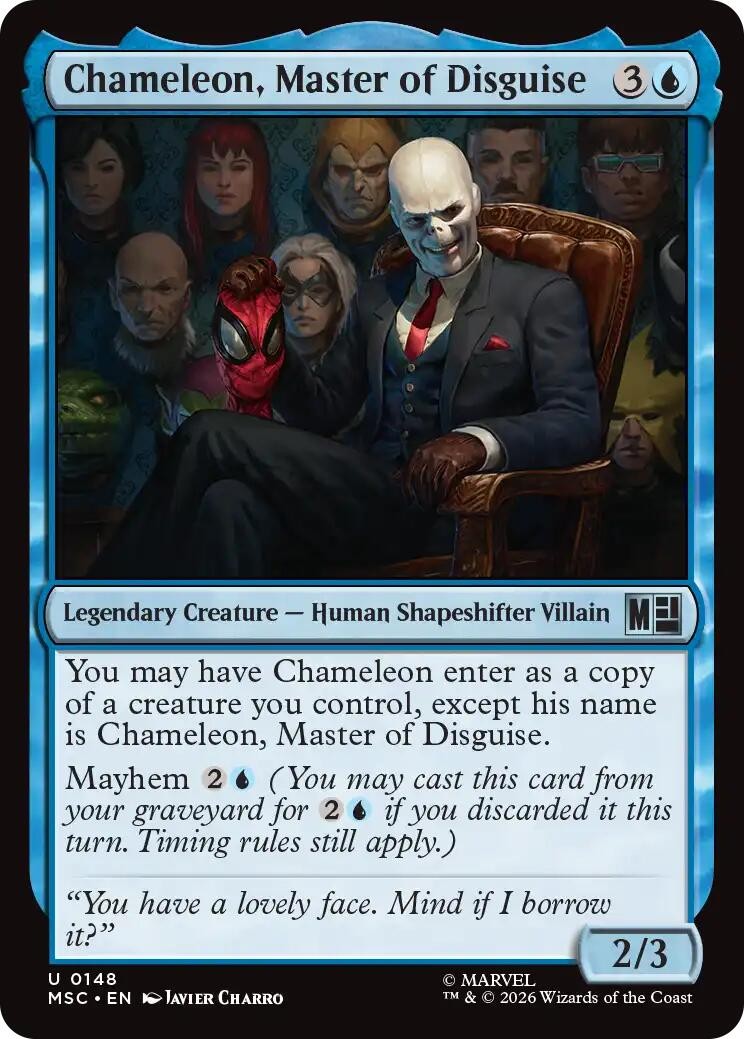 NM - Chameleon, Master of Disguise MSC - 148 Commander: Marvel Super Heroes