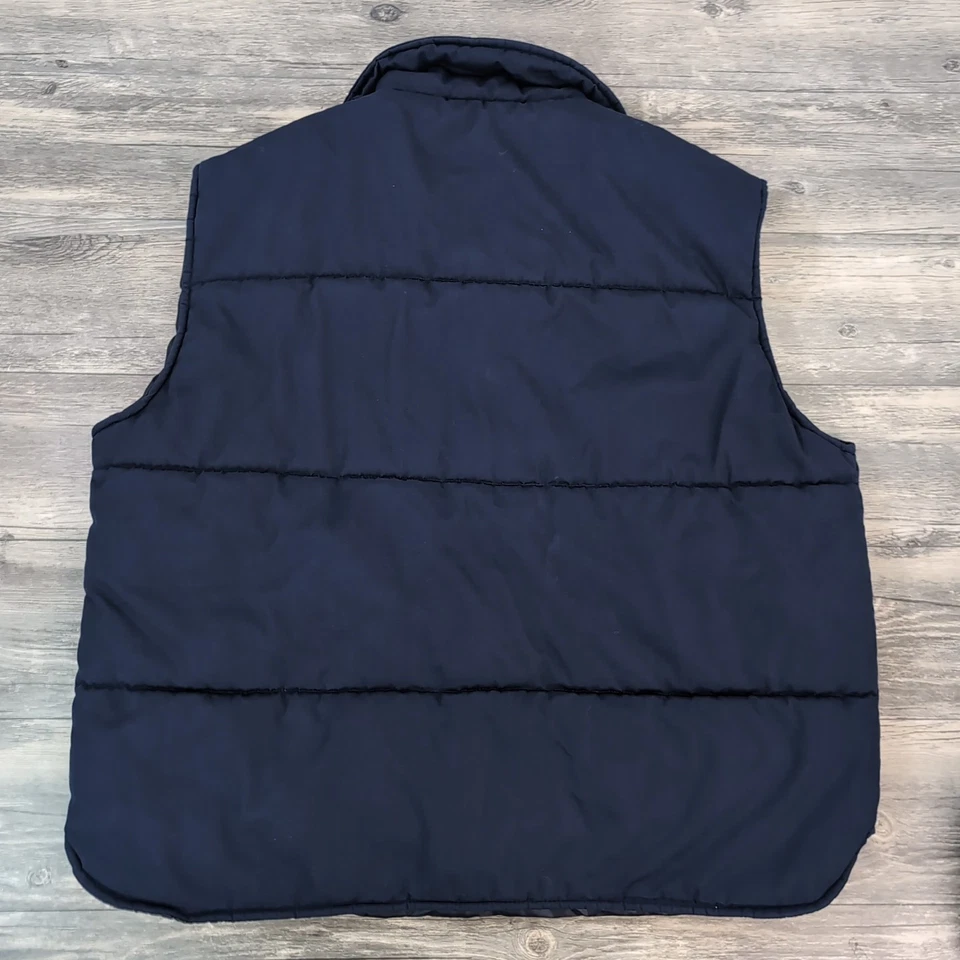 De Colección Años 80 Pepsi Uniforme Wearguard Chaleco Azul Bolsillos Delanteros Para Hombre XL Cola Cálido Usado en Excelente Condición Foto 3 de 4