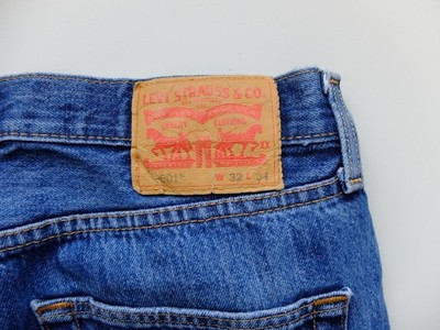 Levi s 501 Blue Jeans W32 L34 Classic Straight Denim LEVI LEVIS 100% Baumwolle