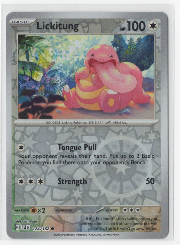 Pokemon Temporal Forces - 124/162 Lickitung Reverse Holo | eBay