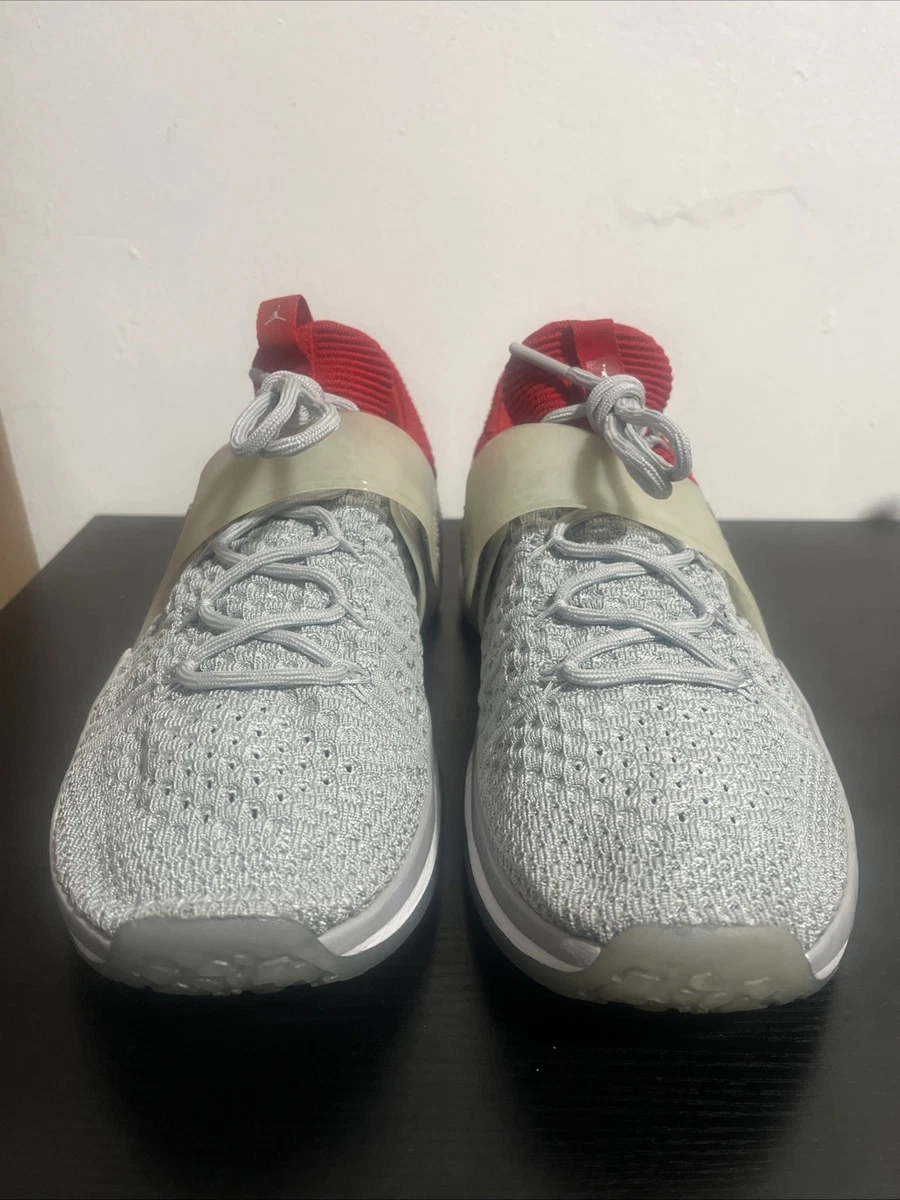 Size 14 - Air Jordan Trainer 2 Flyknit Grey Red Very Rare In Size And Age Jordan Trainer 2 Flyknit Grey Red for Sale | Authenticity  main image 3