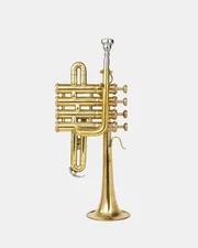 QUEENBRASS Piccolo Trumpet Bb/A BRASS With Case and Mouthpiece PICOLOO BRS