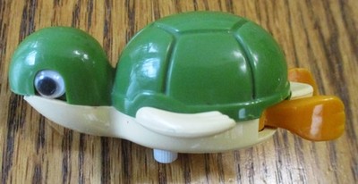 Vintage Tomy 1977 Wind Up Turtle Swimming Toy-Singapore