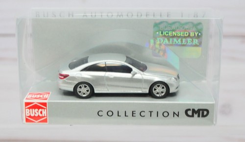 Busch Automodelle 41658, Mercedes Benz Clase E CMD Coupé, plata, escala 1/87 HO | Zustand: New