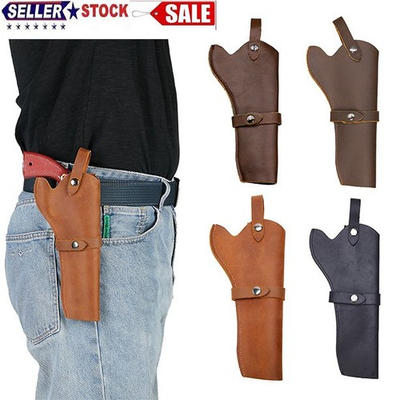 #ad #ad Gun Holster Leather Revolver Pistol Tooled .22 .38 357 .44 45 Cal Western $9.99