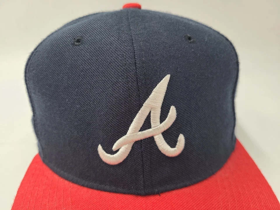 Vintage Atlanta Braves New Era 59Fifty Pro Model Fitted 7 1/8 Hat Cap Wool MLB - Image 4 of 4