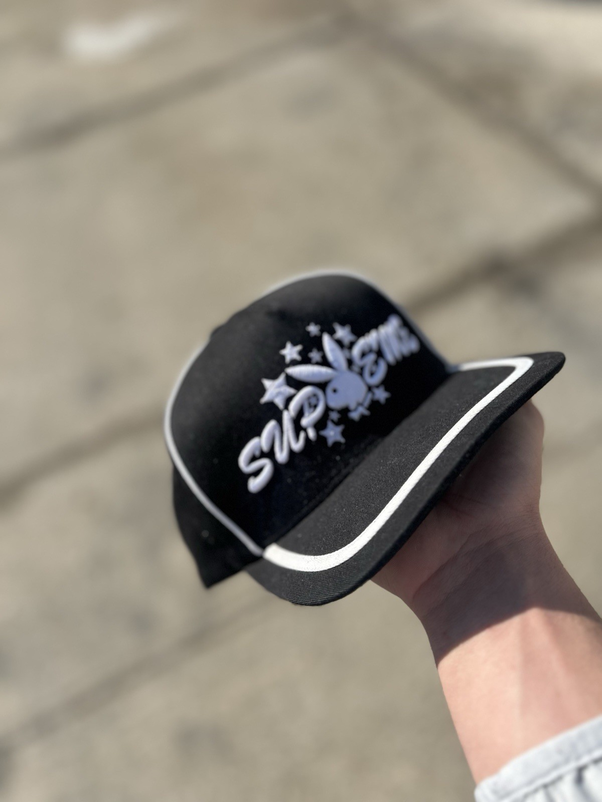 Supreme Playboy Hat Adjustable Strap Excellent Co… - image 3