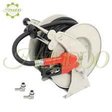 Diesel Hose Reel Auto Refueling Nozzle Gun Fuel Hose Reel Retractable 3/4"  50'