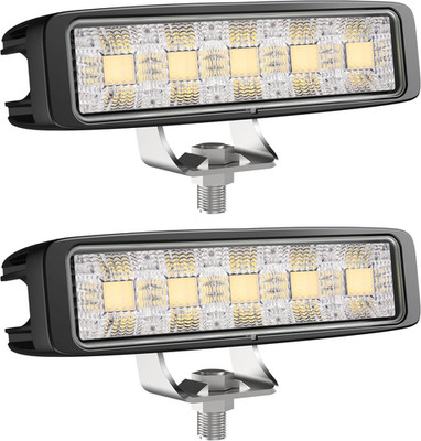6.3'' 90W LED Light Bar & 2x180° Flood Lights - IP68 Waterproof, Super Bright