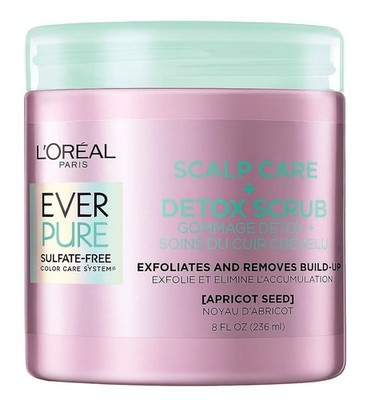 NEW L'Oreal Paris Ever Pure Scalp Care + Detox Scrub Exfoliates 8 fl oz