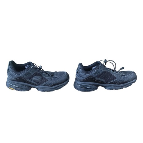 Skechers Sport Wide Fit Herren Schuhe 10,5 Schwarz Goodyear Sohle Memory Foam Sneaker - Bild 2 von 7