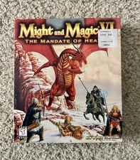 Might and Magic VI: The Mandate of Heaven PC Big Box CIB Complete With Cloth Map