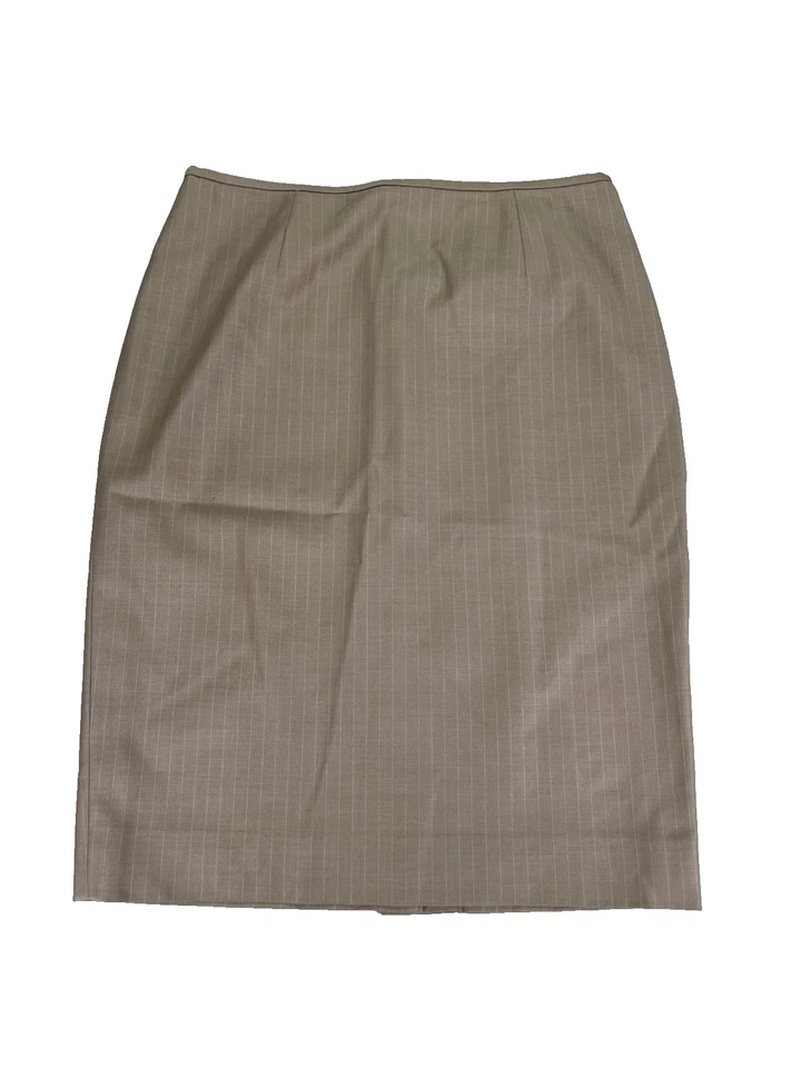 Conjunto de 2 piezas de traje de falda recta a rayas beige de Calvin Klein para mujer - 6 Foto 4 de 4