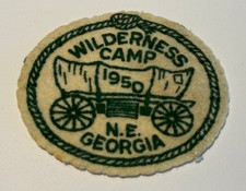 1950 Wilderness Camp Northeast Georgia felt  Boy Scout CF0