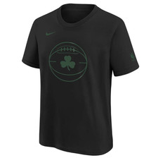 NIKE ' KIDS' BOSTON CELTICS 2023 CITY EDITION T-SHIRT 'NERO' TAGLIA MED 10/12