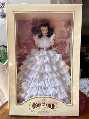 Franklin Mint Gone With the Wind Scarlett O'Hara White Prayer Dress Vinyl Doll
