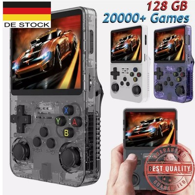 Mini R36S Retro Handheld-Spielekonsole mit 128 GB TF Karte 21000+ Spiele DHL