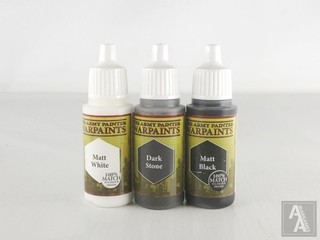 (4416) 3x Assorted Army Painter Warpaints Paint Pots Hobby Painting Tools