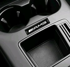 2 St&uuml;ck Mercedes AMG Aufkleber mit Silikagel f&uuml;r Autodekorationen, schwarz
